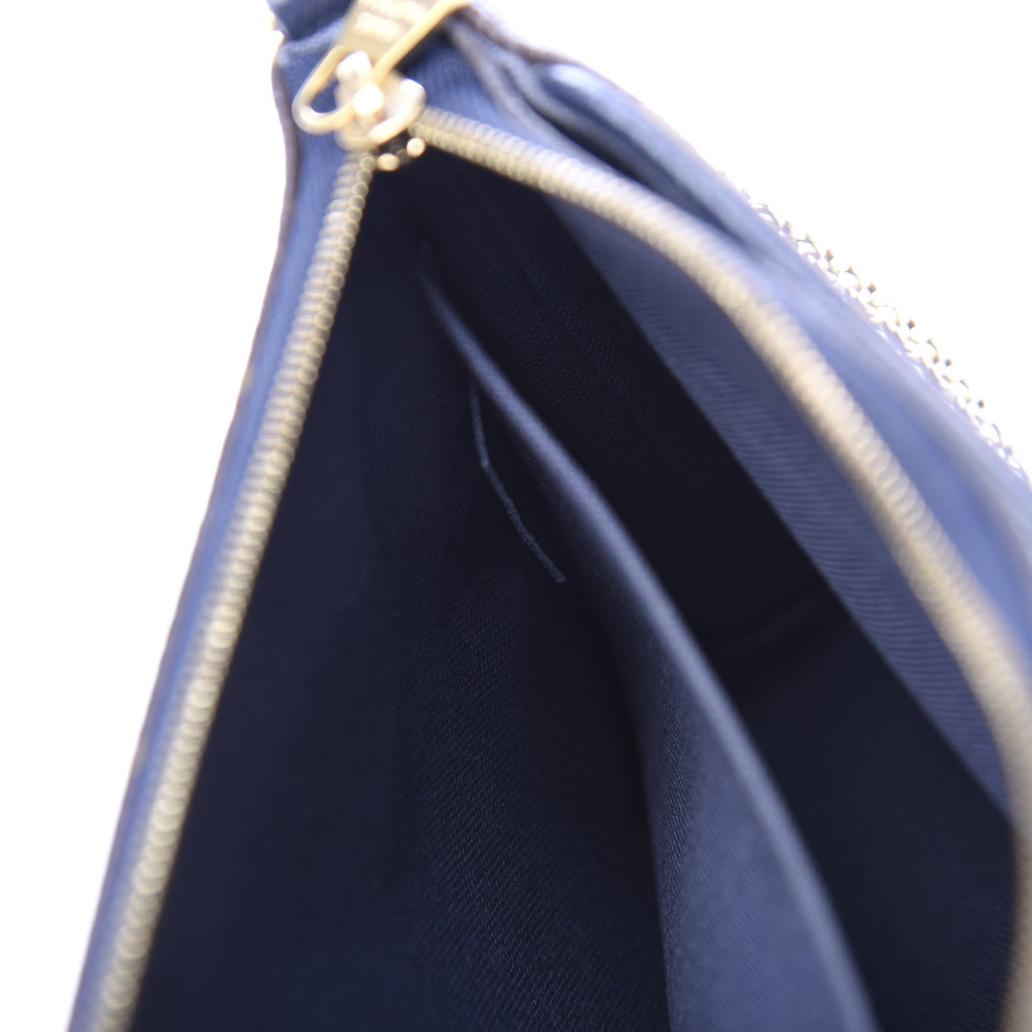 Louis Vuitton Monogram Pallas Clutch Blue Marine 9 of 10