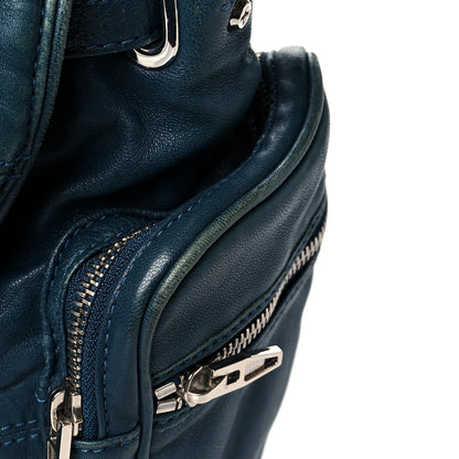 Alexander Wang Lambskin Mini Marti Backpack Petrol Rhodium Hardware 13 of 19