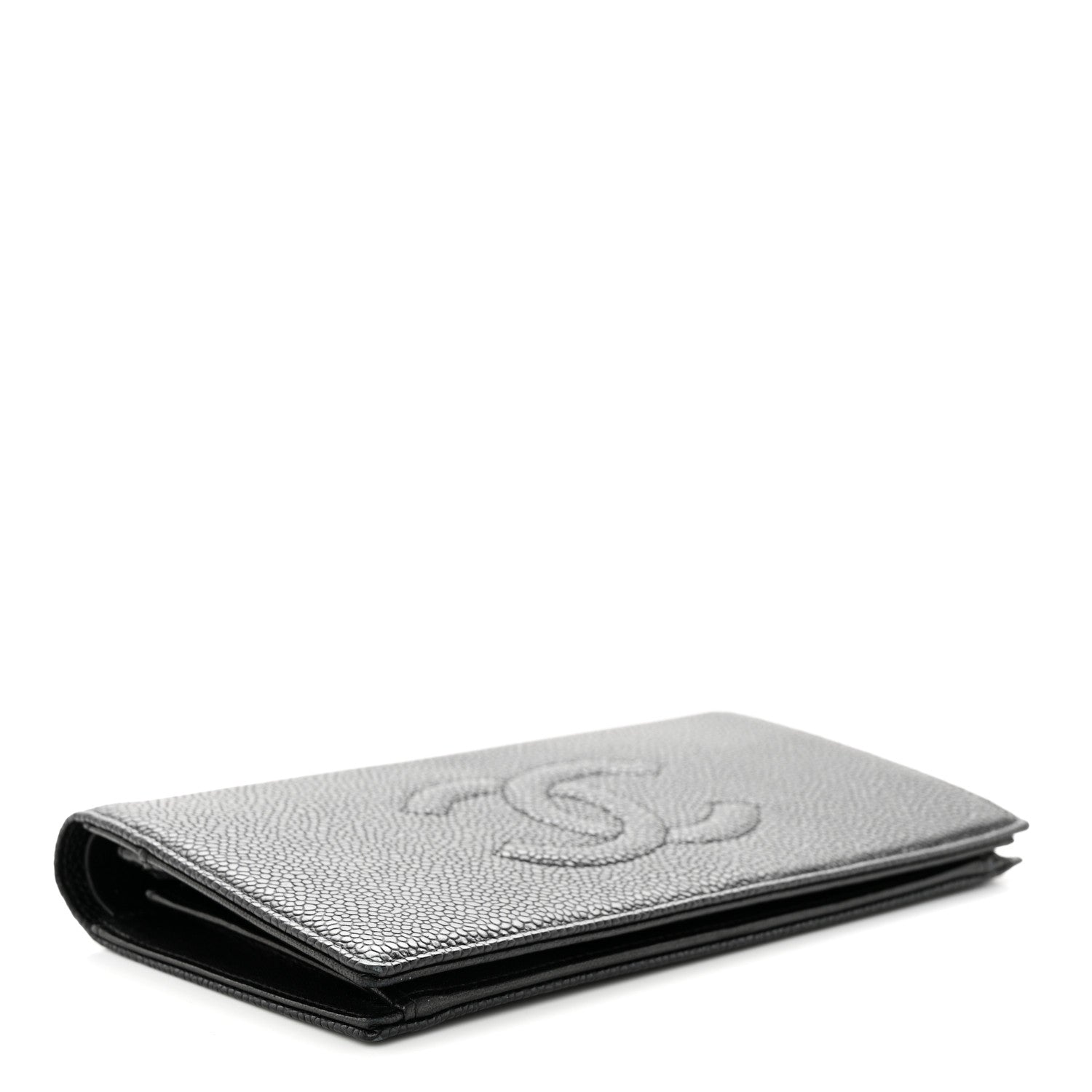 Chanel Caviar Timeless CC Yen Wallet Black 4 of 14
