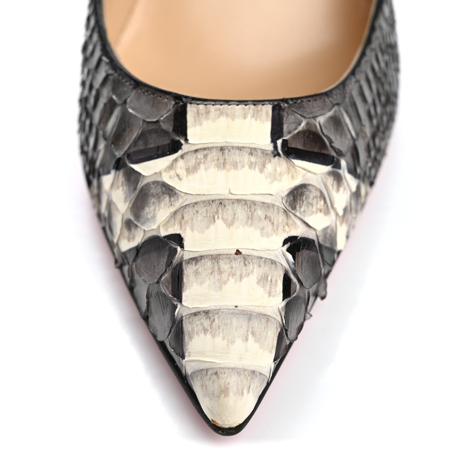 Christian Louboutin Snakeskin Croisade So Kate 120 Pumps 37.5 Lichen 12 of 12