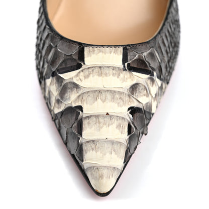 Christian Louboutin Snakeskin Croisade So Kate 120 Pumps 37.5 Lichen 12 of 12