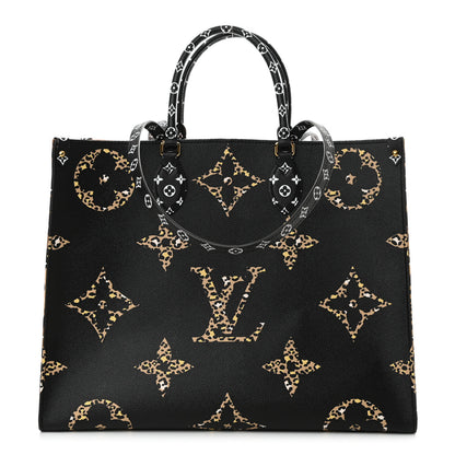 Louis Vuitton Monogram Giant Jungle Onthego GM Black 1 of 10