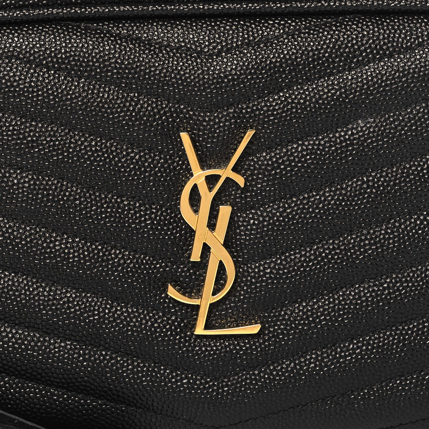 Grain De Poudre Matelasse Monogram Mini Lou Camera Bag Black