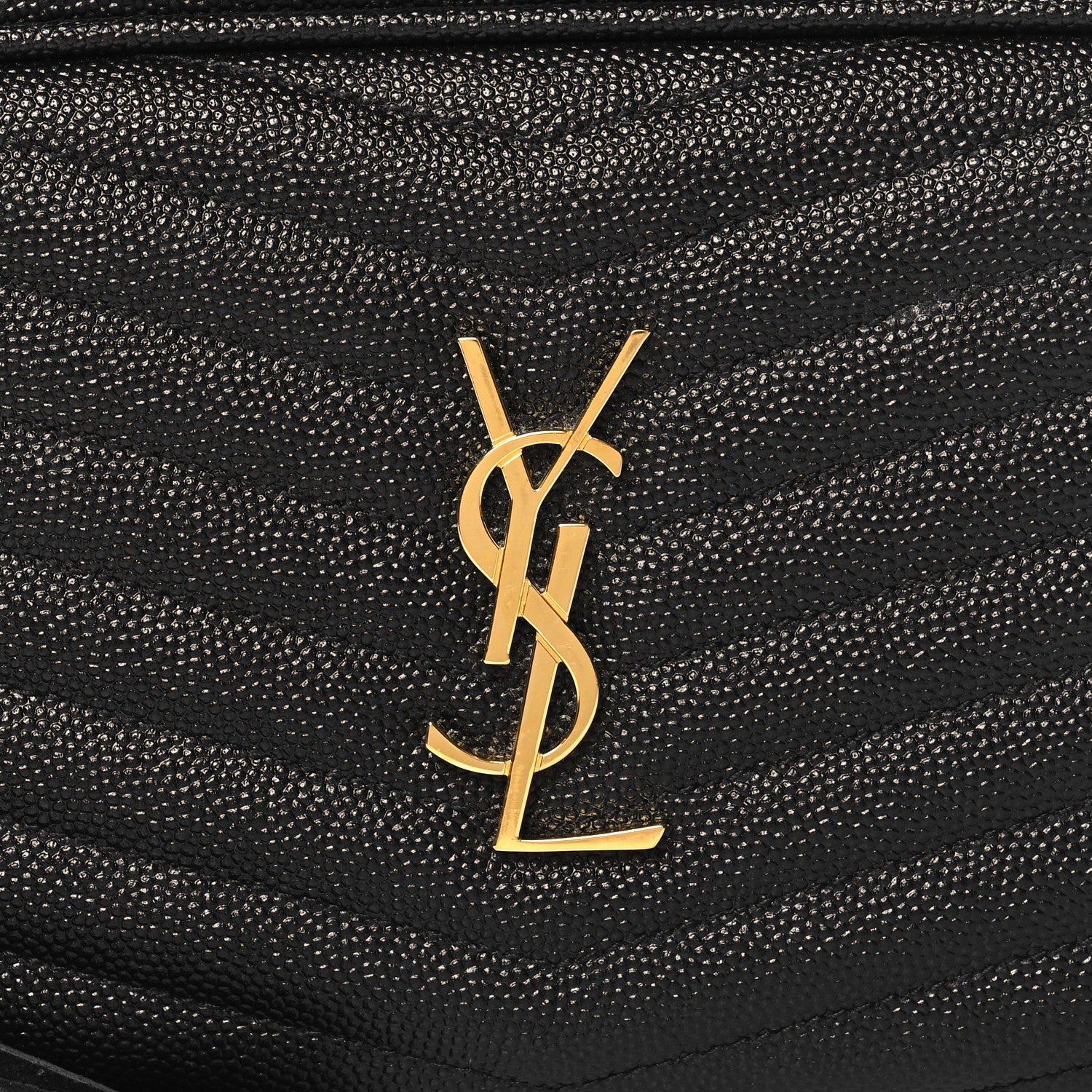 Saint Laurent Grain De Poudre Matelasse Monogram Mini Lou Camera Bag Black 8 of 11