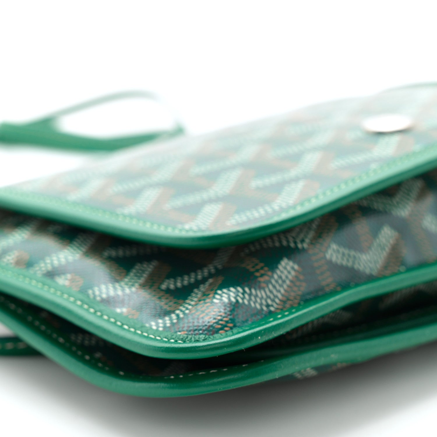 Goyard Goyardine Plumet Wallet Clutch Green 9 of 10