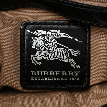 Burberry Patent Nova Check Dryden Crossbody Bag Black 5 of 10