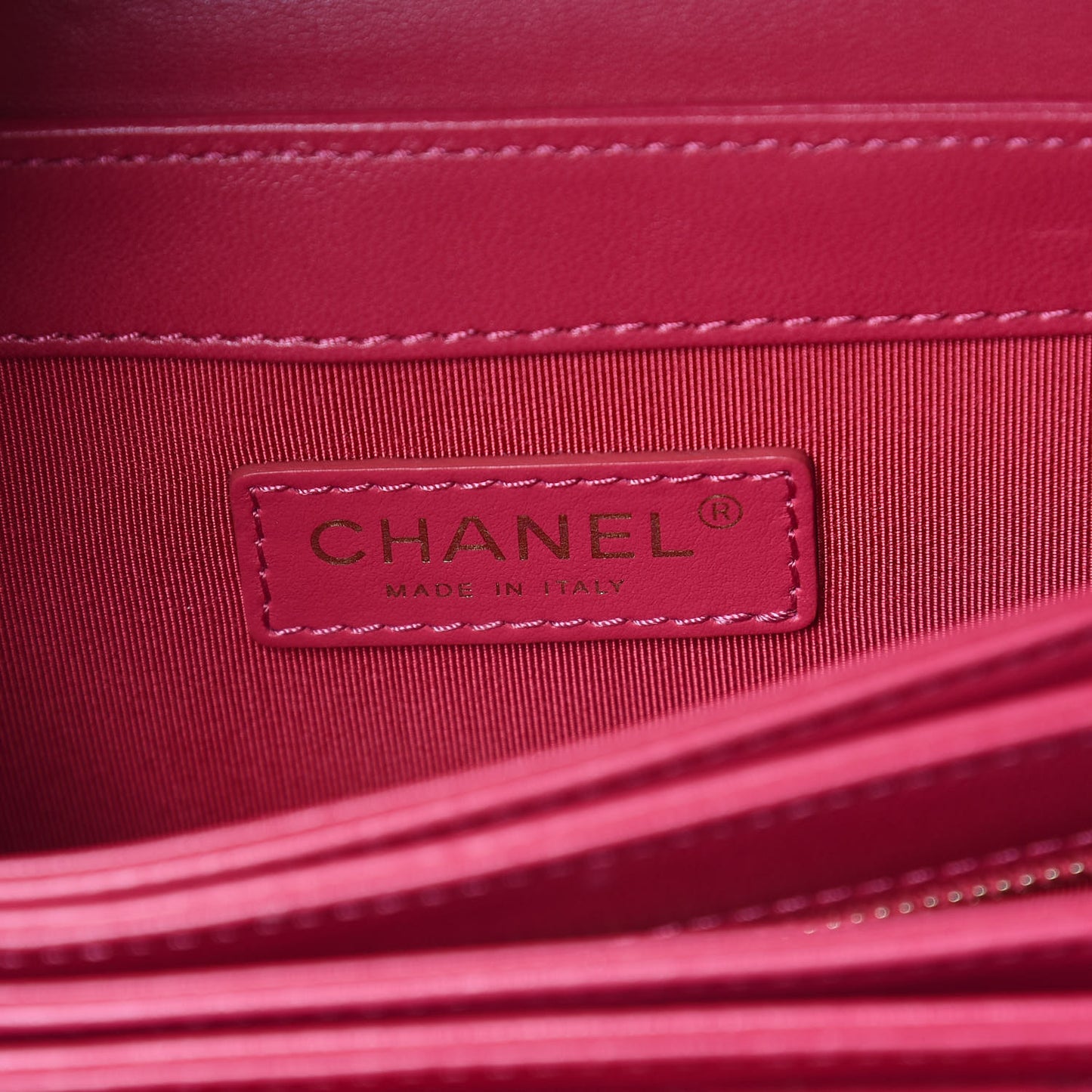 Lambskin Quilted Small Citizen Chic Flap Dark Pink