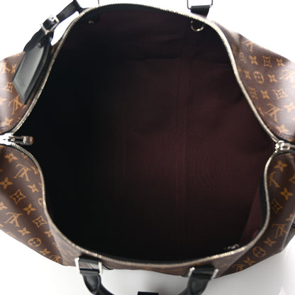 Louis Vuitton Monogram Macassar Keepall Bandouliere 55 4 of 8