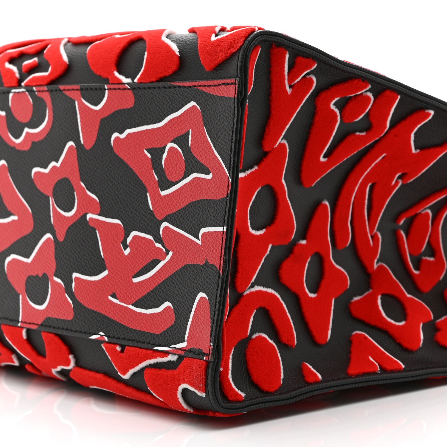 Louis Vuitton X UF Tufted Monogram Onthego GM Black Red 10 of 10