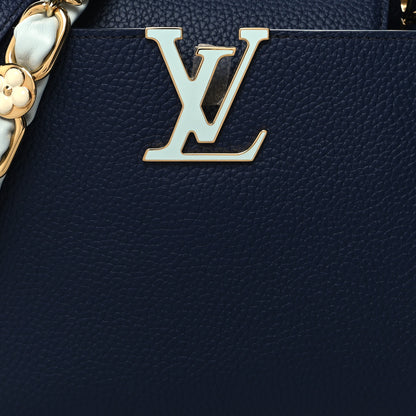 Louis Vuitton Taurillon Blossom Chain Capucines MM French Blue 8 of 10