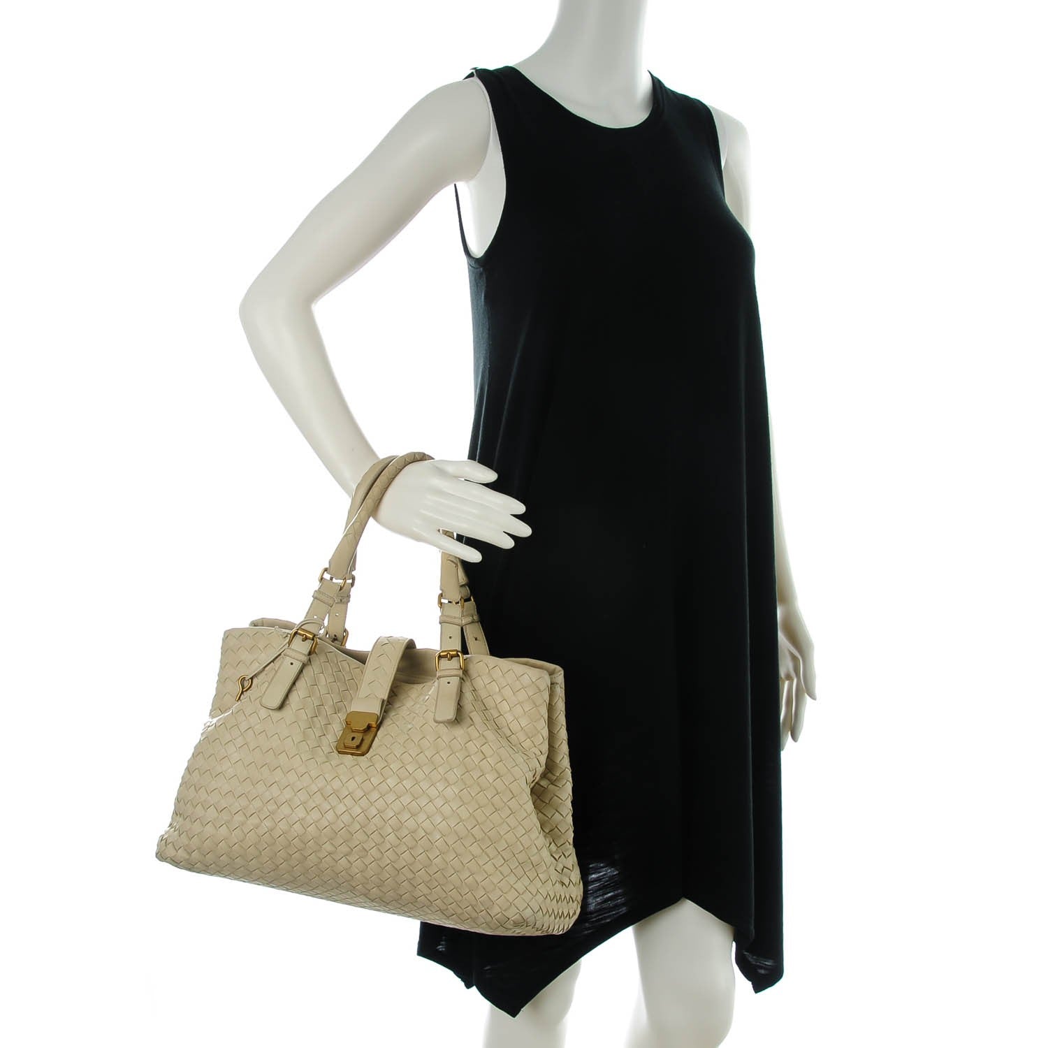 Bottega Veneta Light Calf Intrecciato Medium Roma Marmo 2 of 13