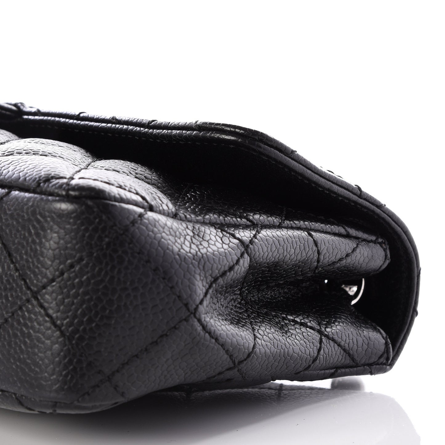 Caviar Quilted East West Flap Black