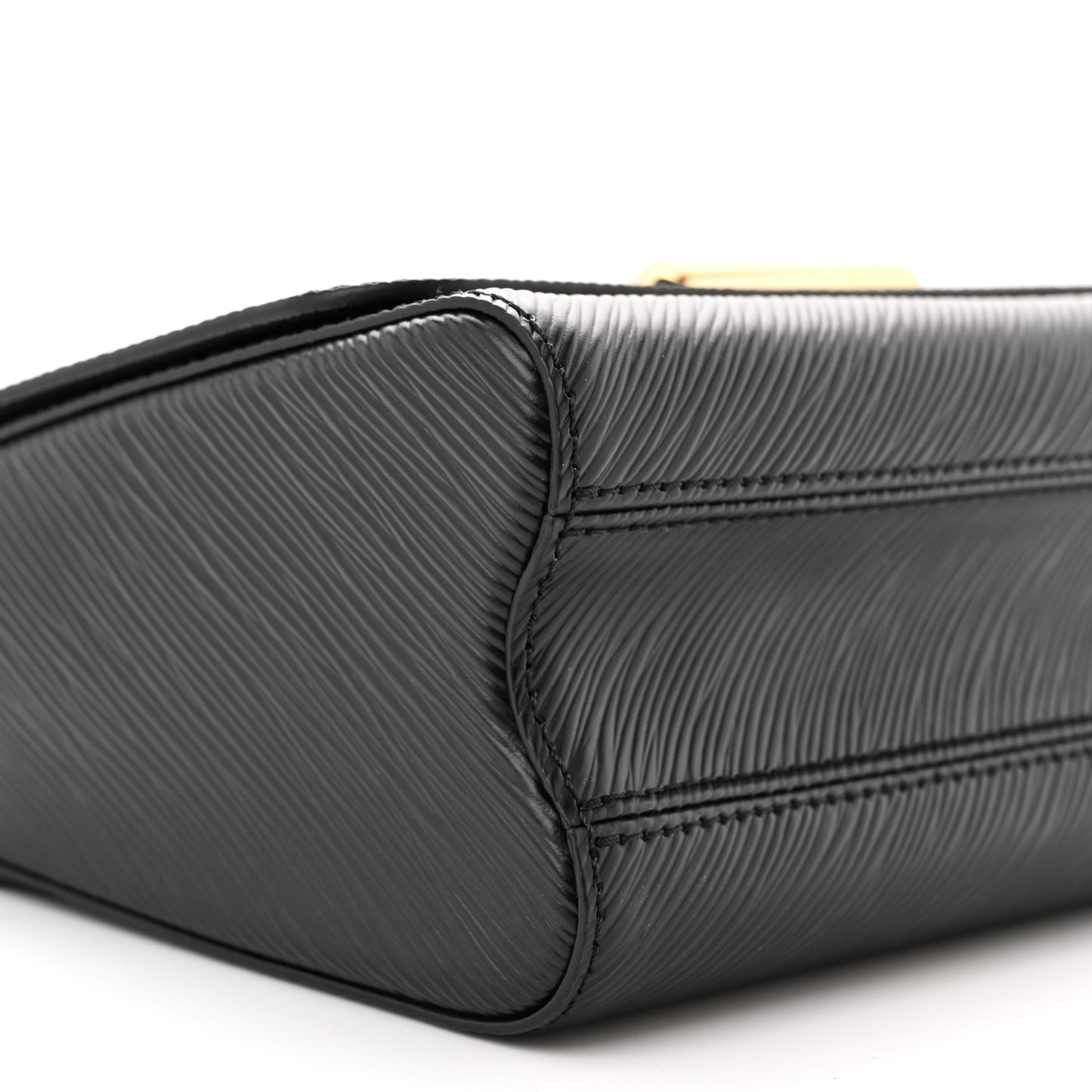 Epi Twist Top Handle Shoulder Bag MM Black