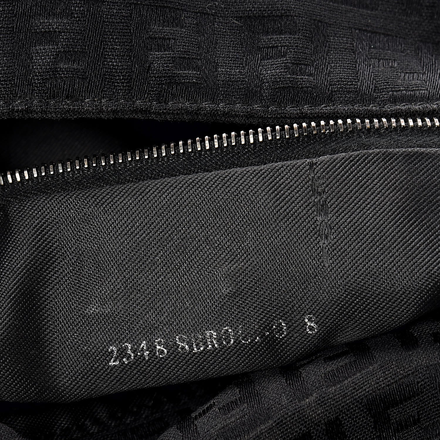 Fendi Zucchino Forever Mama Baguette Black 9 of 16