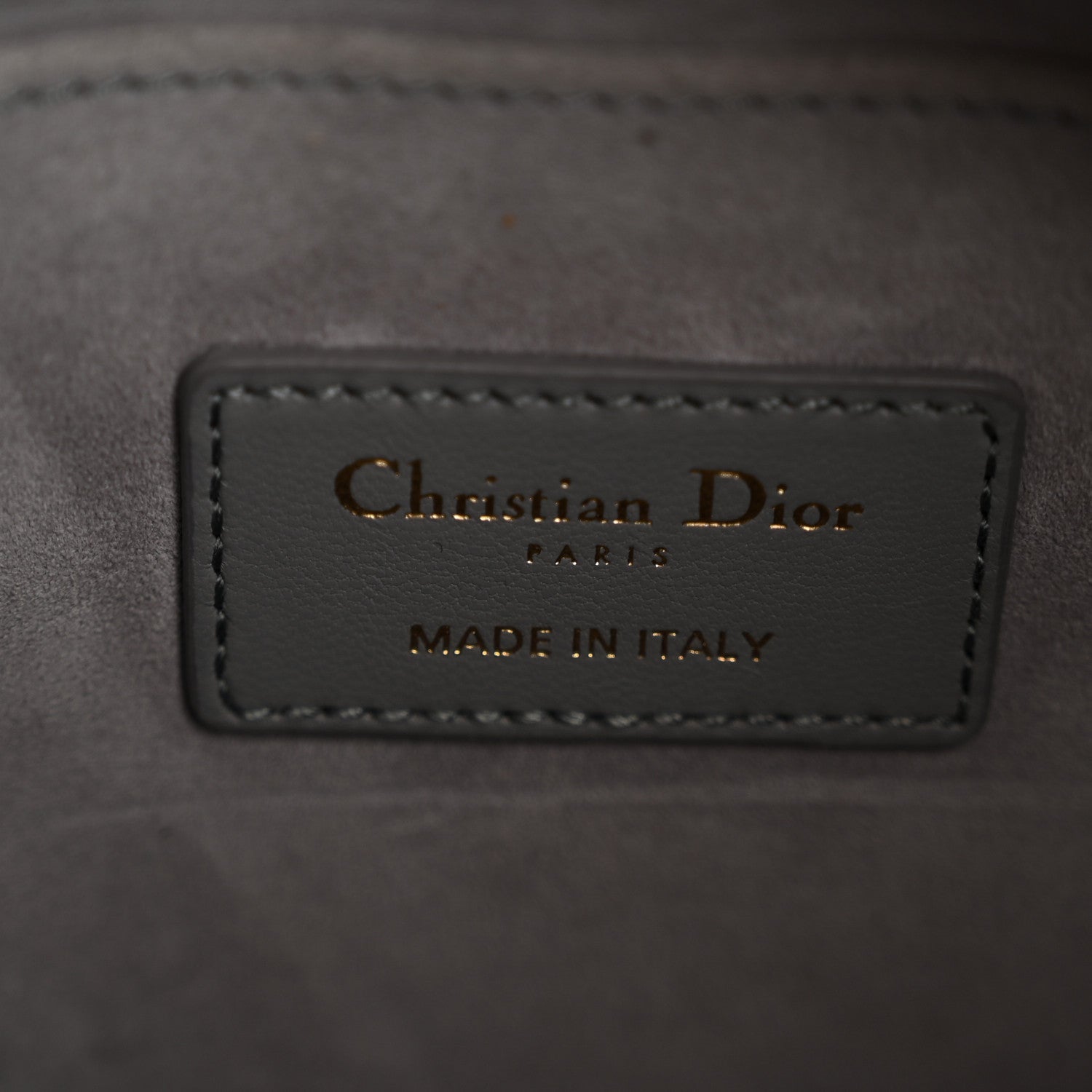 Christian Dior Lambskin Supple Macrocannage Ammi Bag Grey 6 of 14