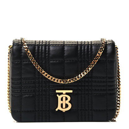Burberry Lambskin Quilted Micro Lola Bag Black 1 of 4