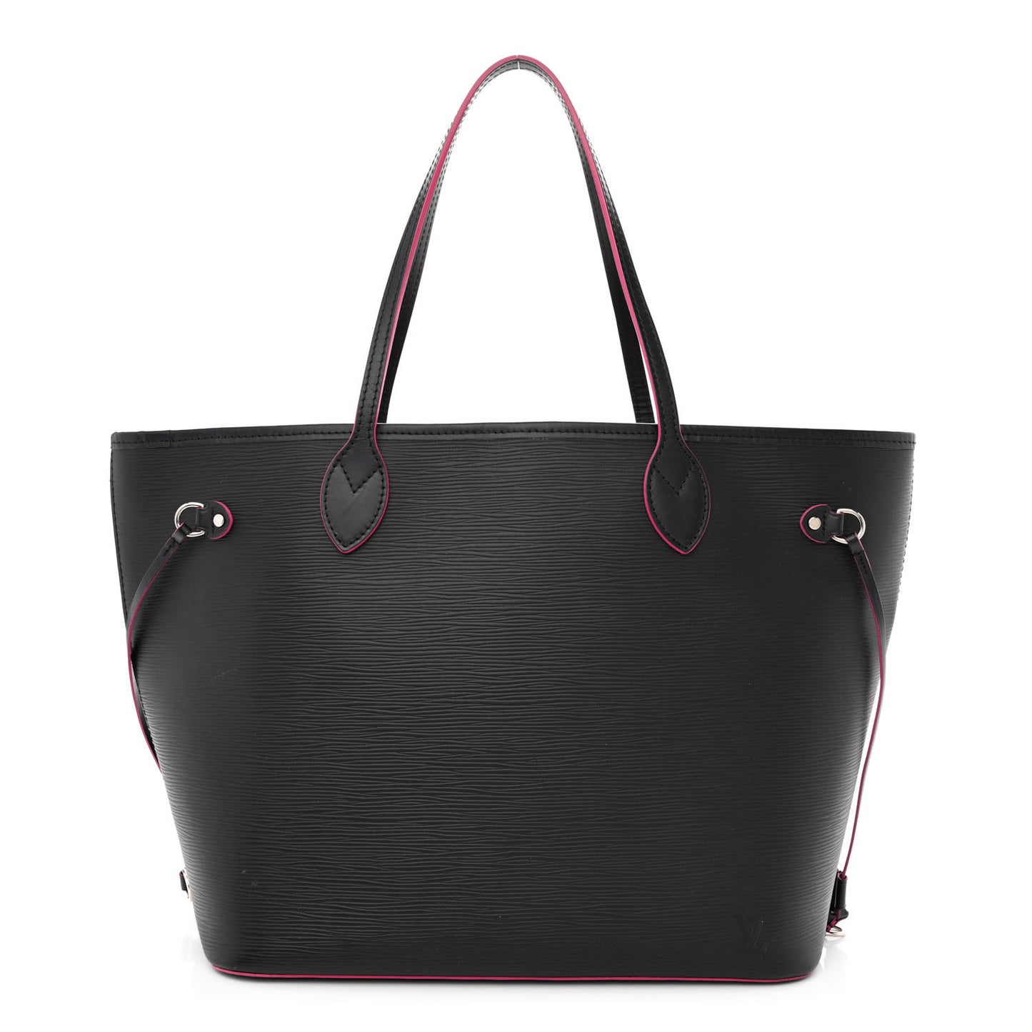 Epi Neverfull MM Black Hot Pink