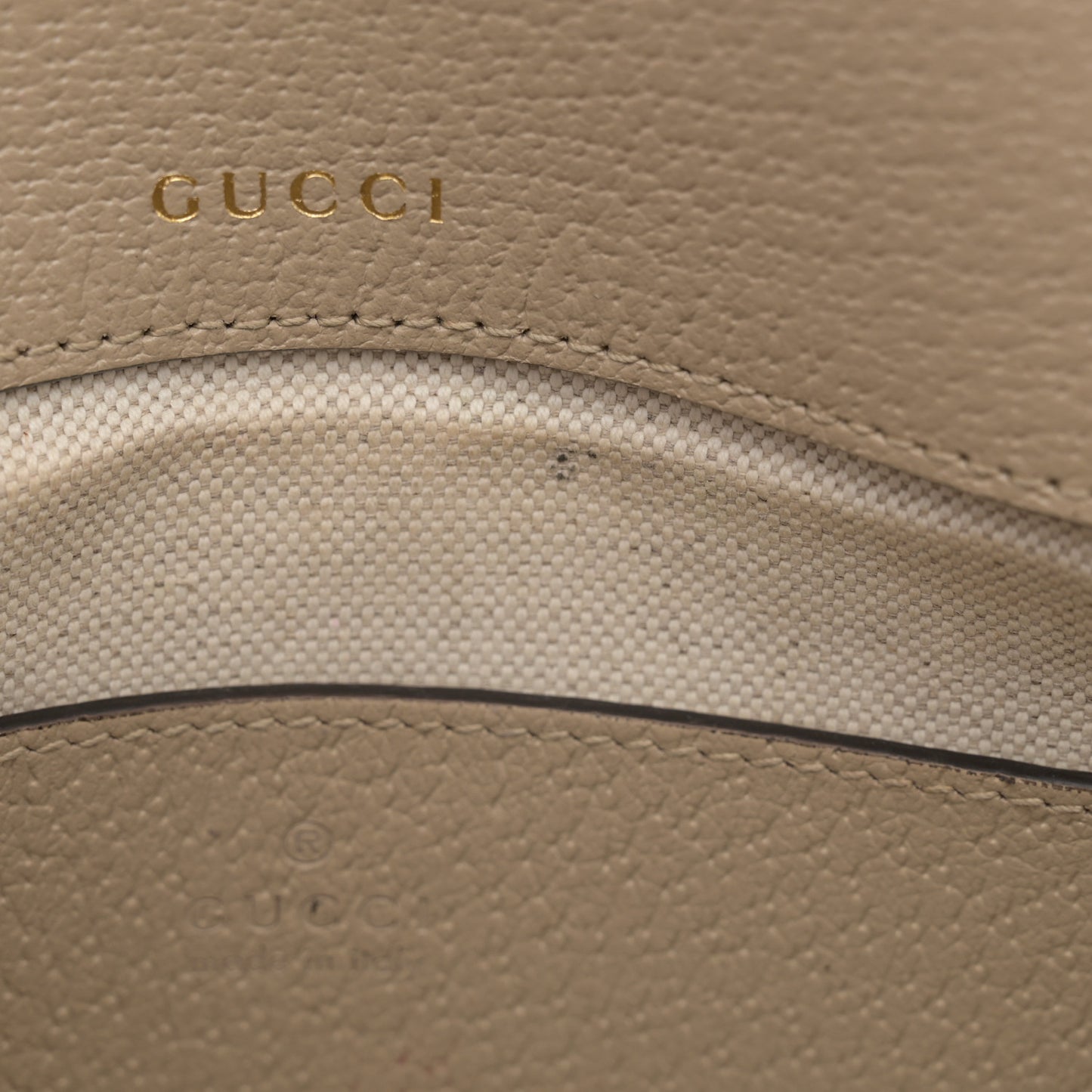 GG Supreme Monogram Textured Dollar Calfskin Web Mini Horsebit 1955 Shoulder Bag Beige Mystic White Oatmeal