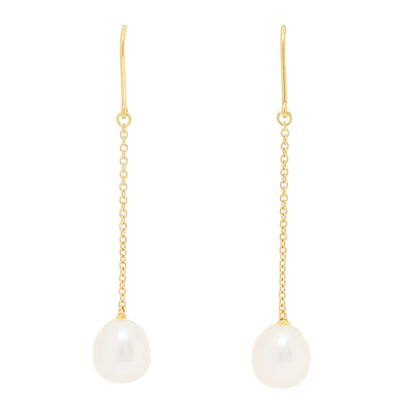 Tiffany 18K Yellow Gold Elsa Peretti Pearls By The Yard Drop Earrings 1 of 4
