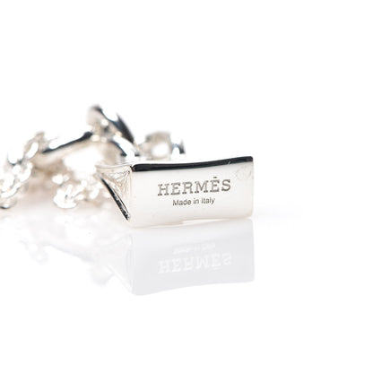 Hermes Sterling Silver Birkin Amulette Pendant Necklace 4 of 4