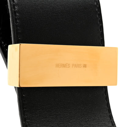 Hermes Shiny Porosus Crocodile Collier De Chien CDC Belt 70 Black 6 of 7