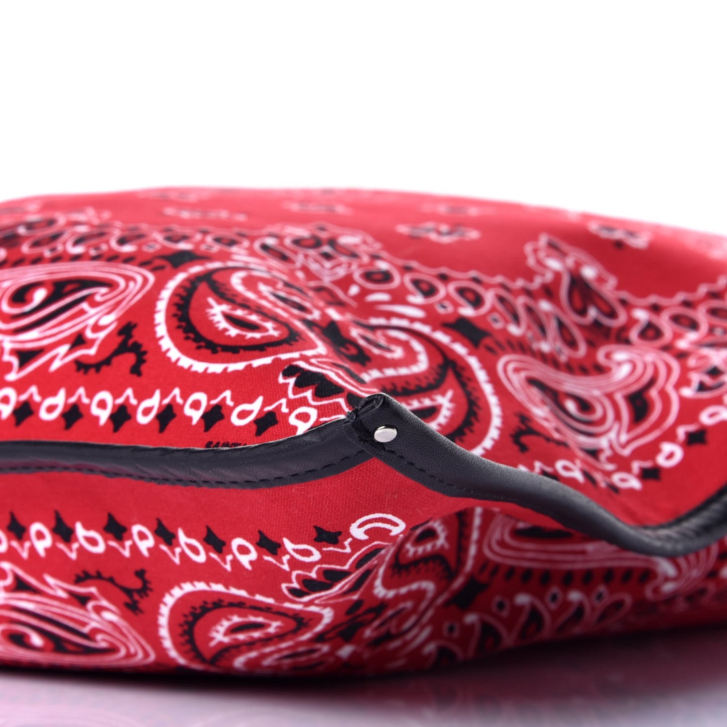 Canvas Bandana Antibe Flat Shopping Tote Red