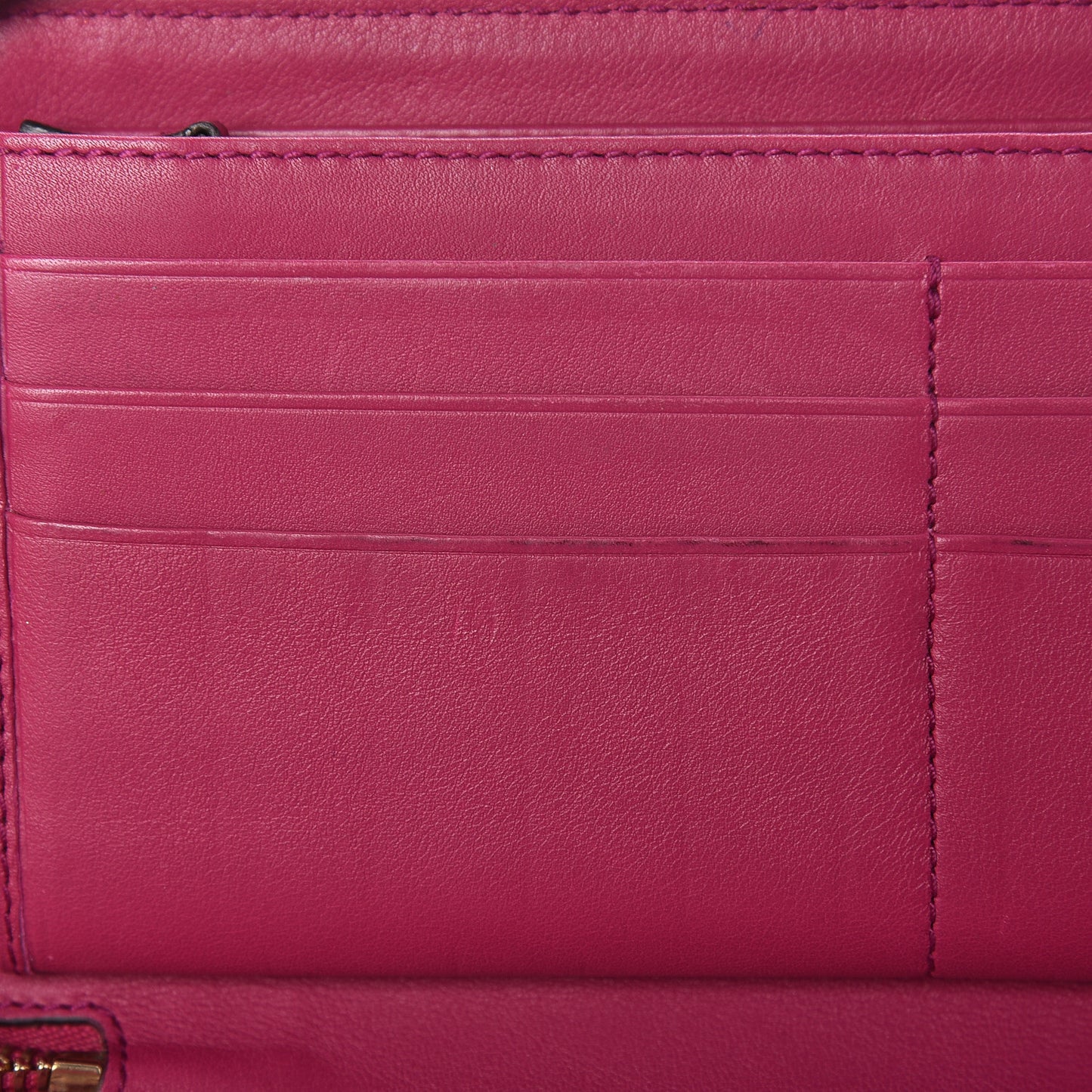 Patent Soho Zip Around Wallet Bright Bougainvillea