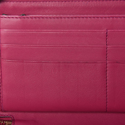 Gucci Patent Soho Zip Around Wallet Bright Bougainvillea 9 of 11