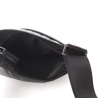 Prada Nylon Vela Small Flat Messenger Bag Black 4 of 10