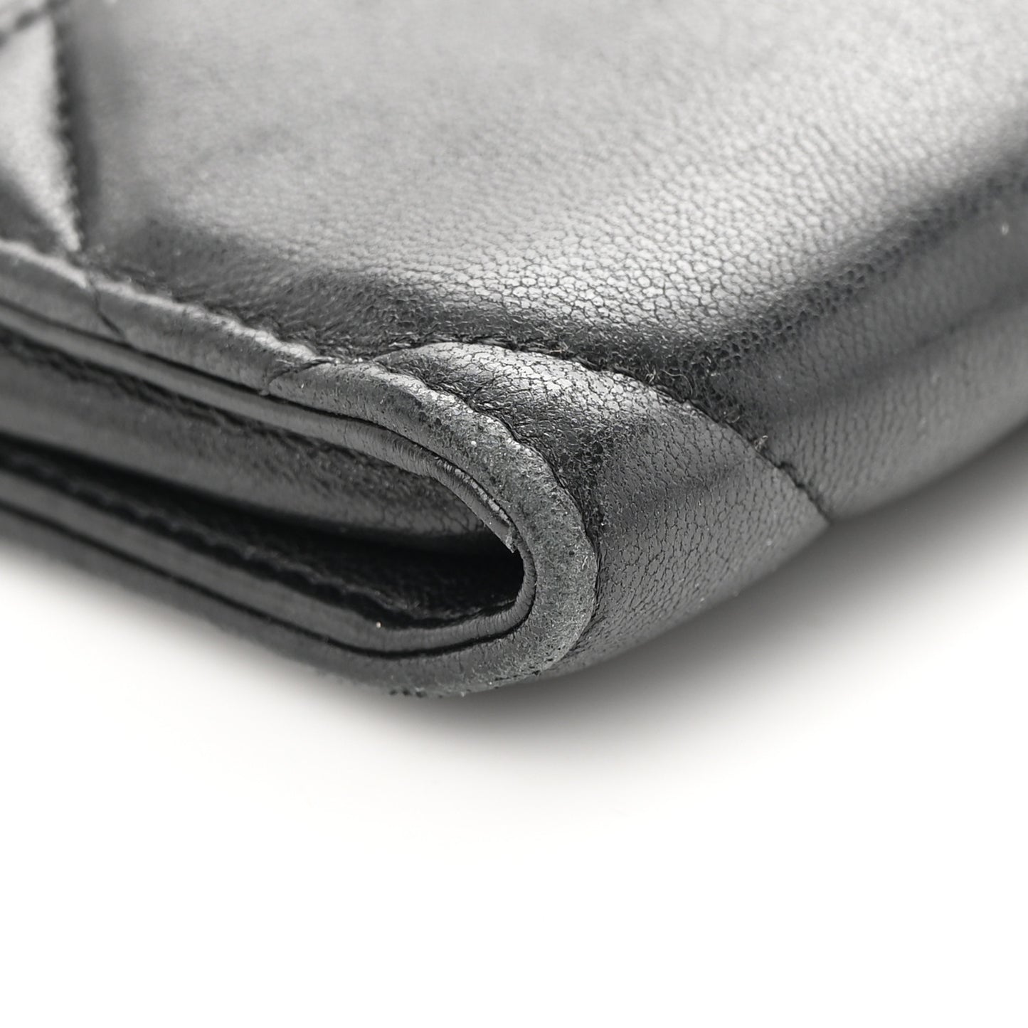 Lambskin Quilted Chanel 19 Flap Wallet Black