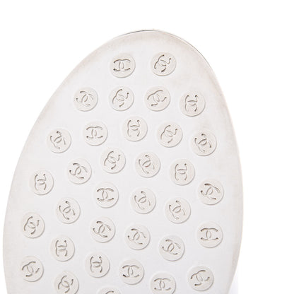 Chanel Lycra CC Sneakers 36 White Black 6 of 11
