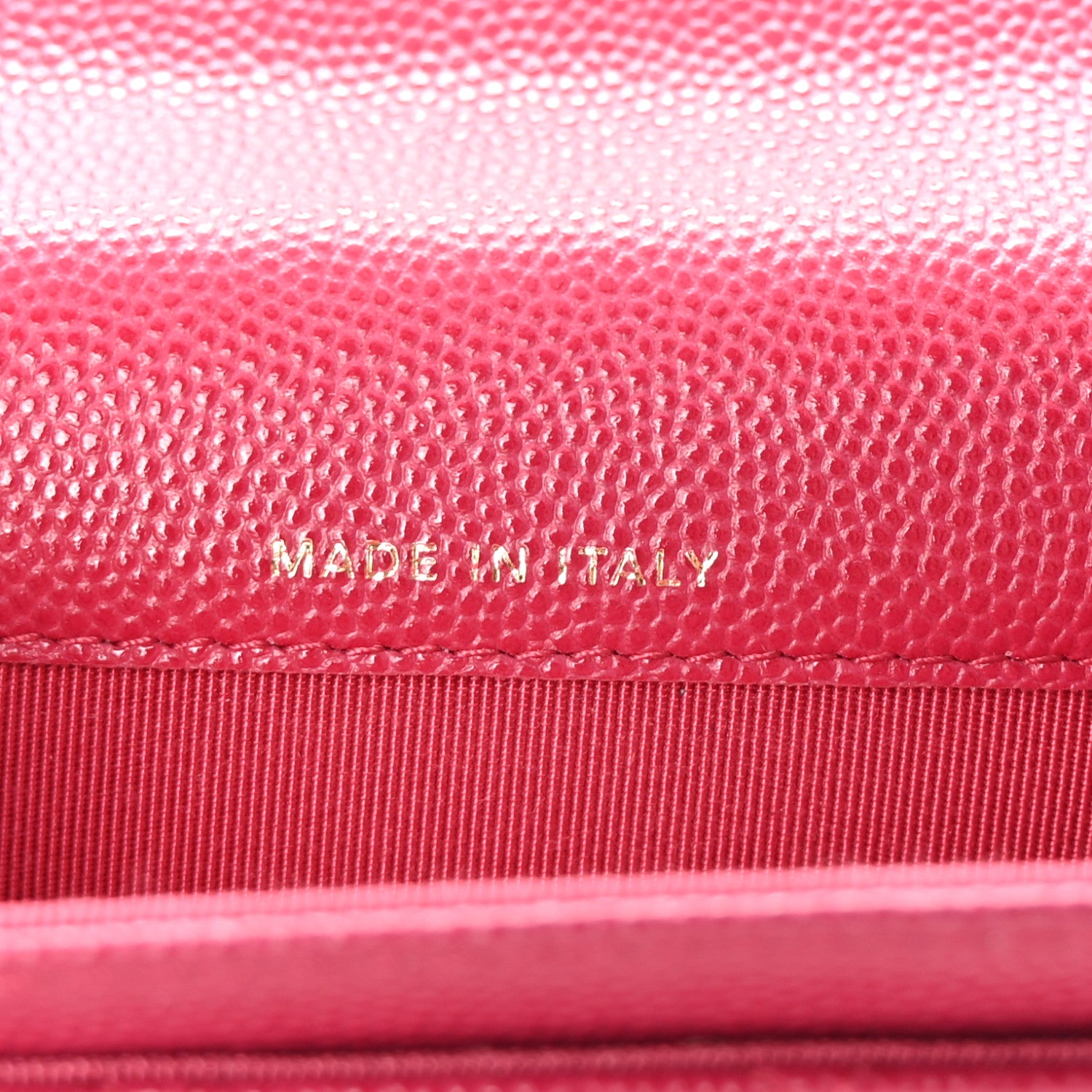 Chanel Caviar Quilted Flap Card Holder Wallet Dark Pink 7 of 9