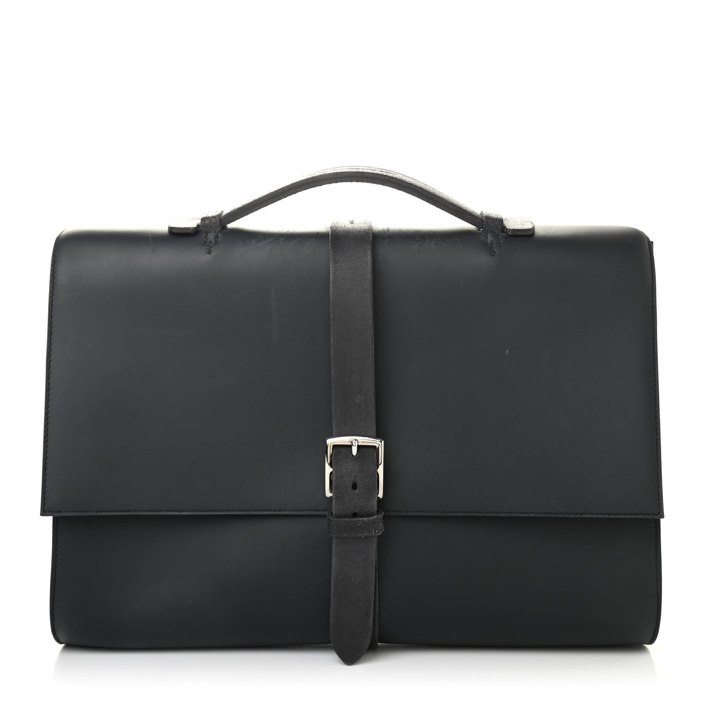 Sombrero Hunter Cowhide Etriviere II Meeting 38 Briefcase Black