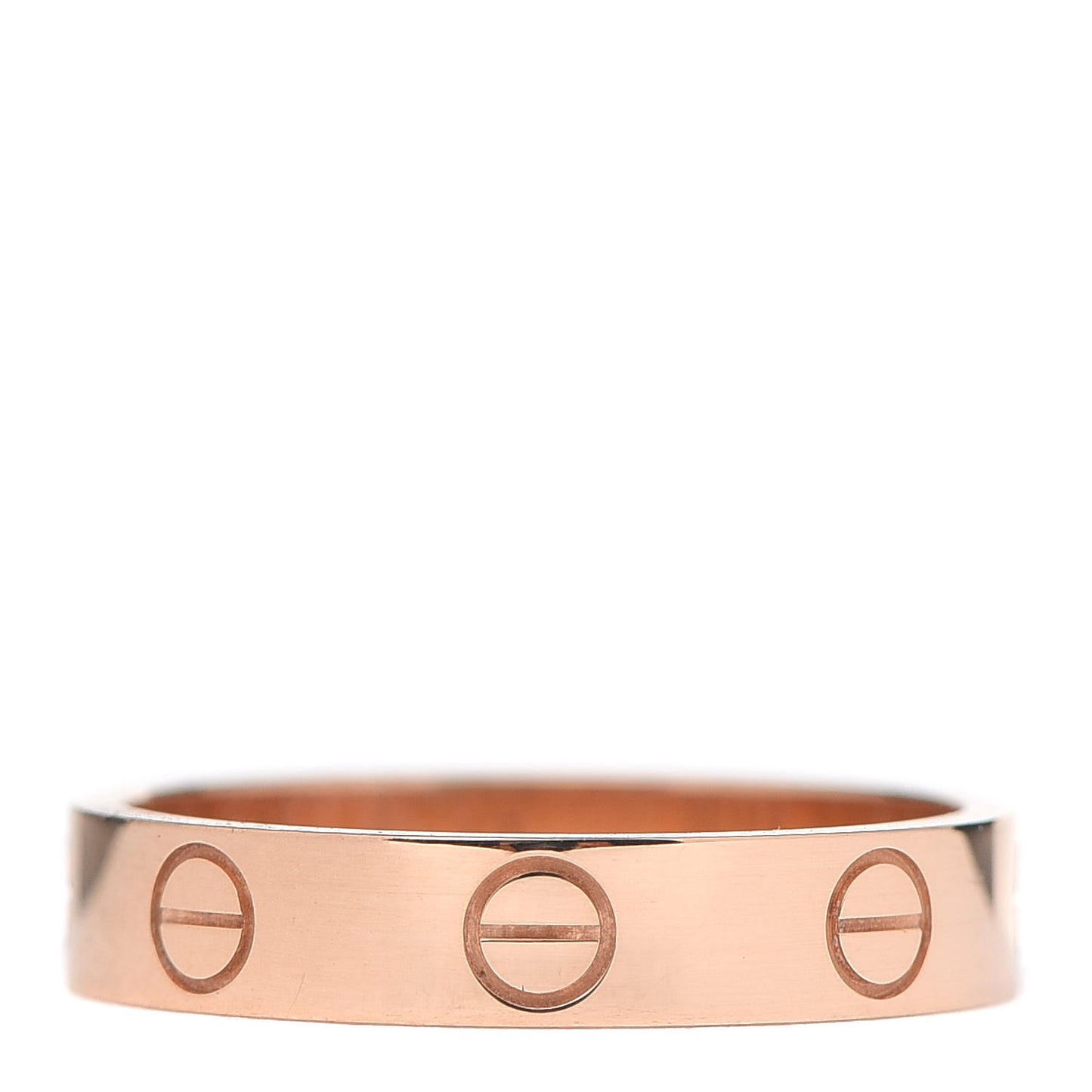 18K Pink Gold 3.5mm LOVE Wedding Band Ring 51 5.75