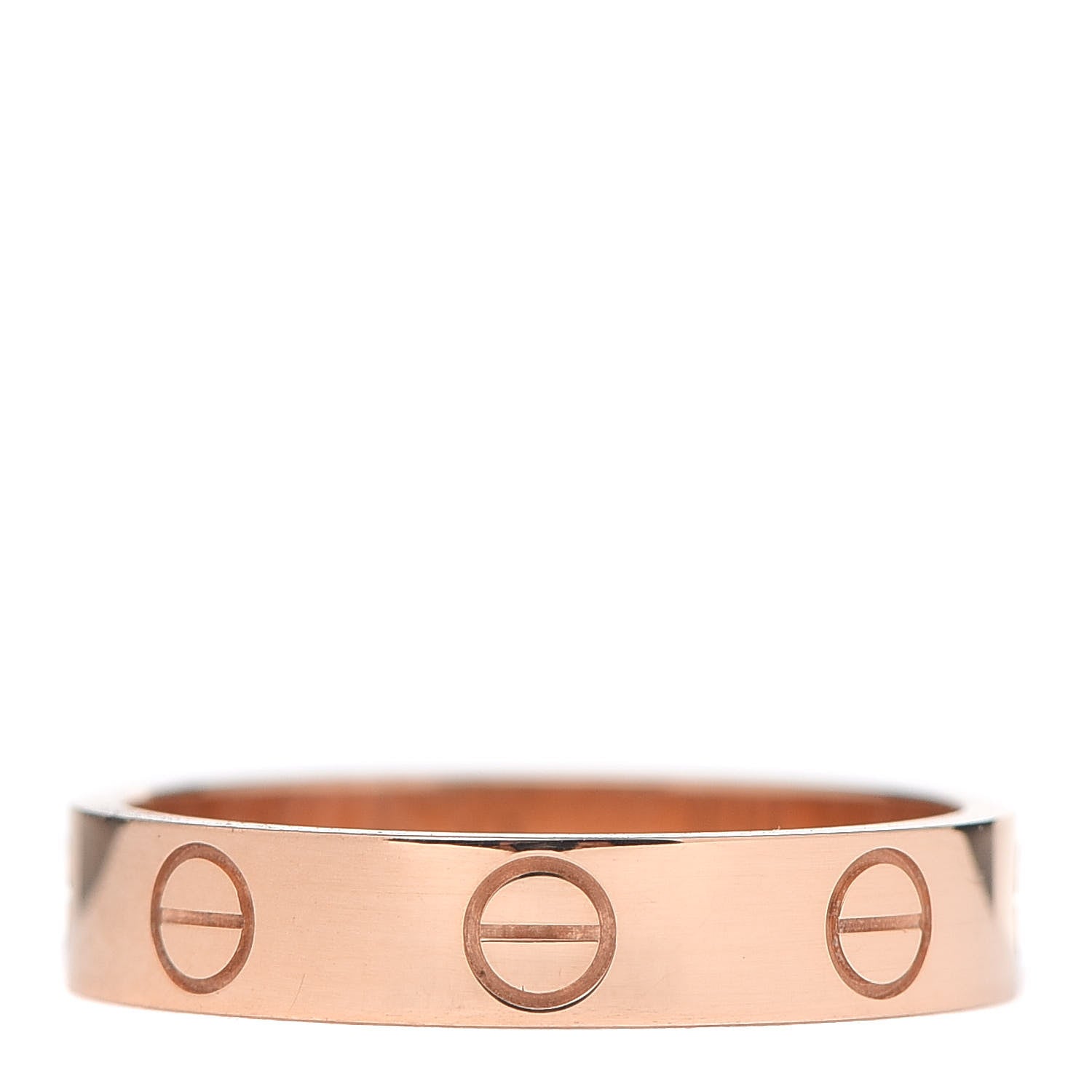 Cartier 18K Pink Gold 3.5mm LOVE Wedding Band Ring 51 5.75 3 of 6