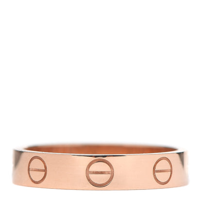 Cartier 18K Pink Gold 3.5mm LOVE Wedding Band Ring 51 5.75 3 of 6