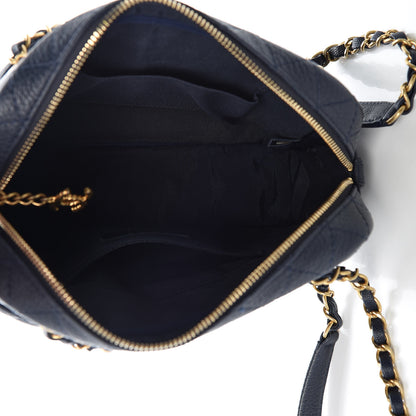 Chanel Caviar Quilted Camera Case Dark Navy 5 of 9