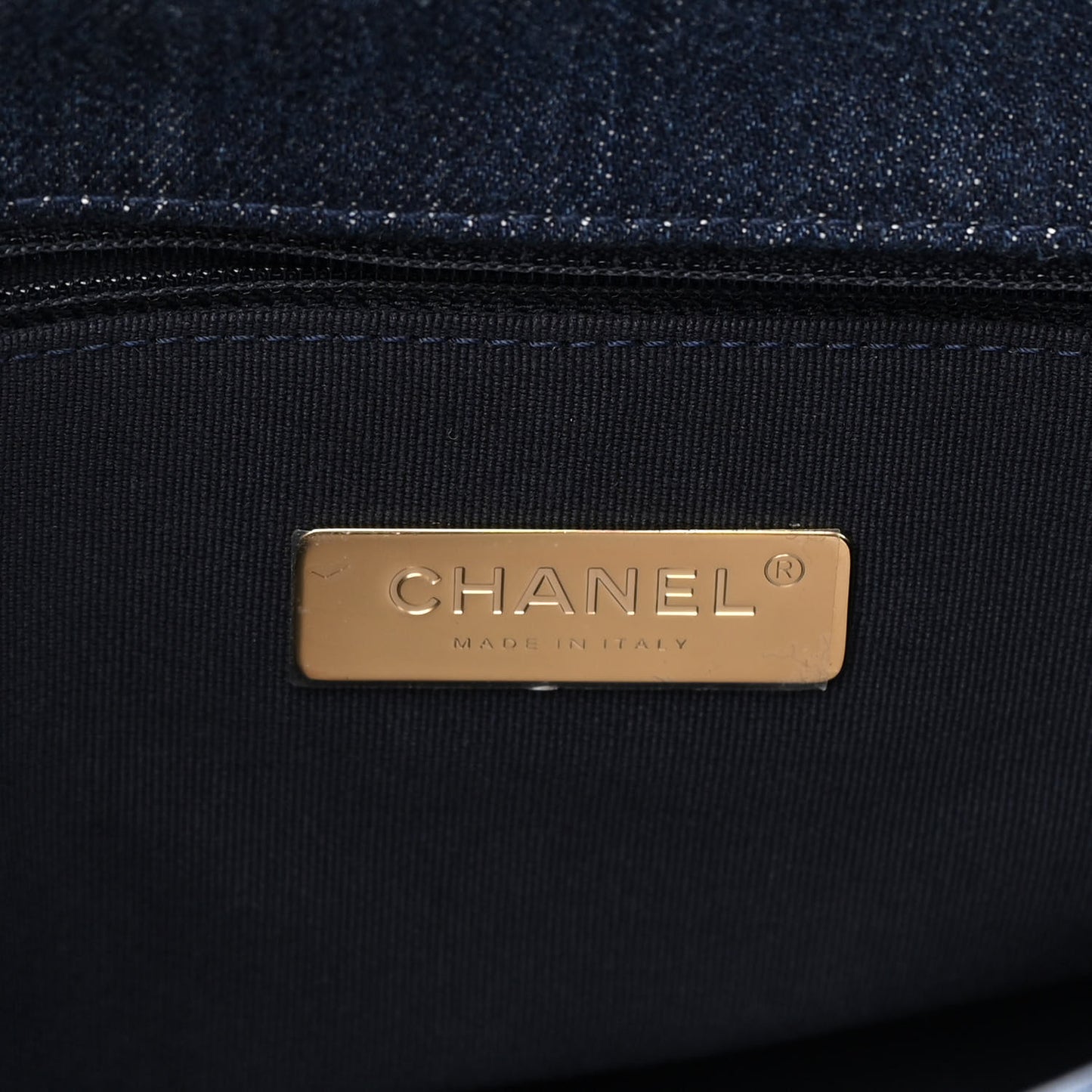 Denim Quilted Medium Chanel 19 Flap Blue