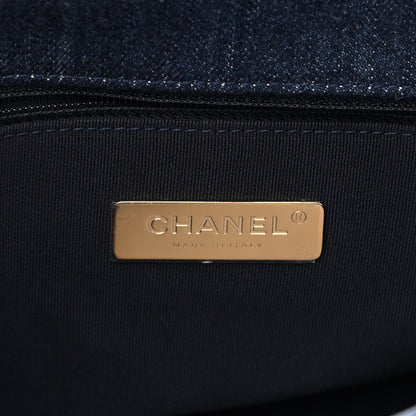 Chanel Denim Quilted Medium Chanel 19 Flap Blue 6 of 12