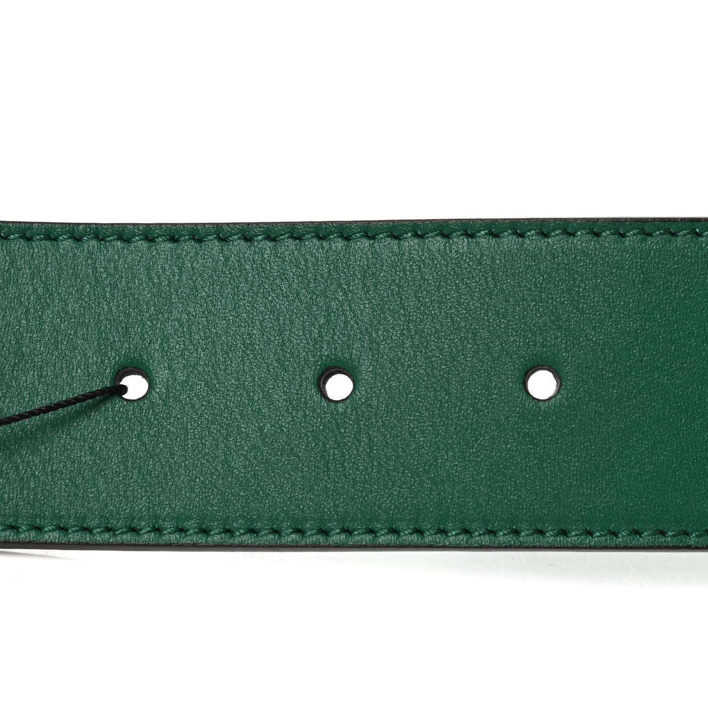 Calfskin Ceramic Glass Double G 40mm Belt 85 34 Emerald Multicolor