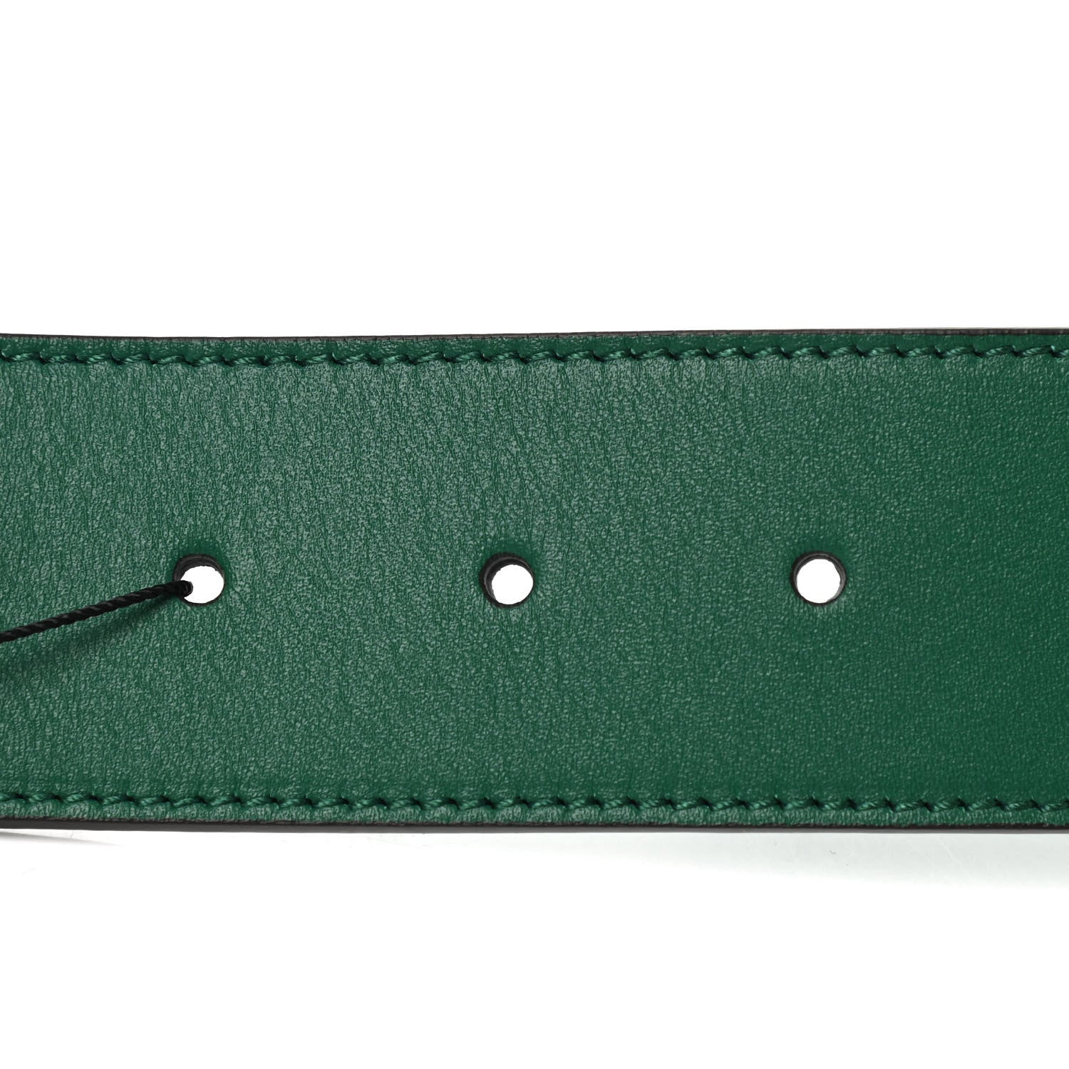 Gucci Calfskin Ceramic Glass Double G 40mm Belt 85 34 Emerald Multicolor 3 of 5