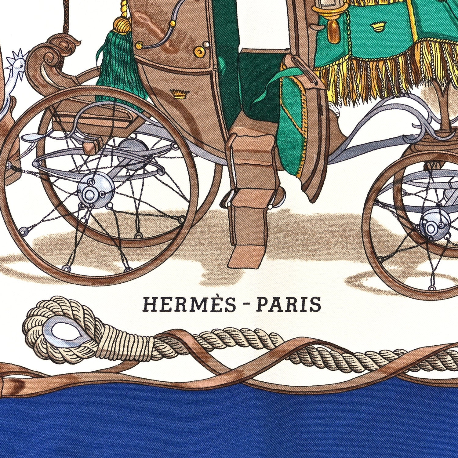 Hermes Silk Bateau A Vapeur De Jouffroy D’Abbans 1784 Scarf 90 4 of 4