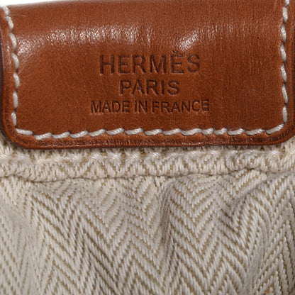 Hermes Canvas Barenia Fourbi 20 PM Pouch Naturel Fauve 6 of 6