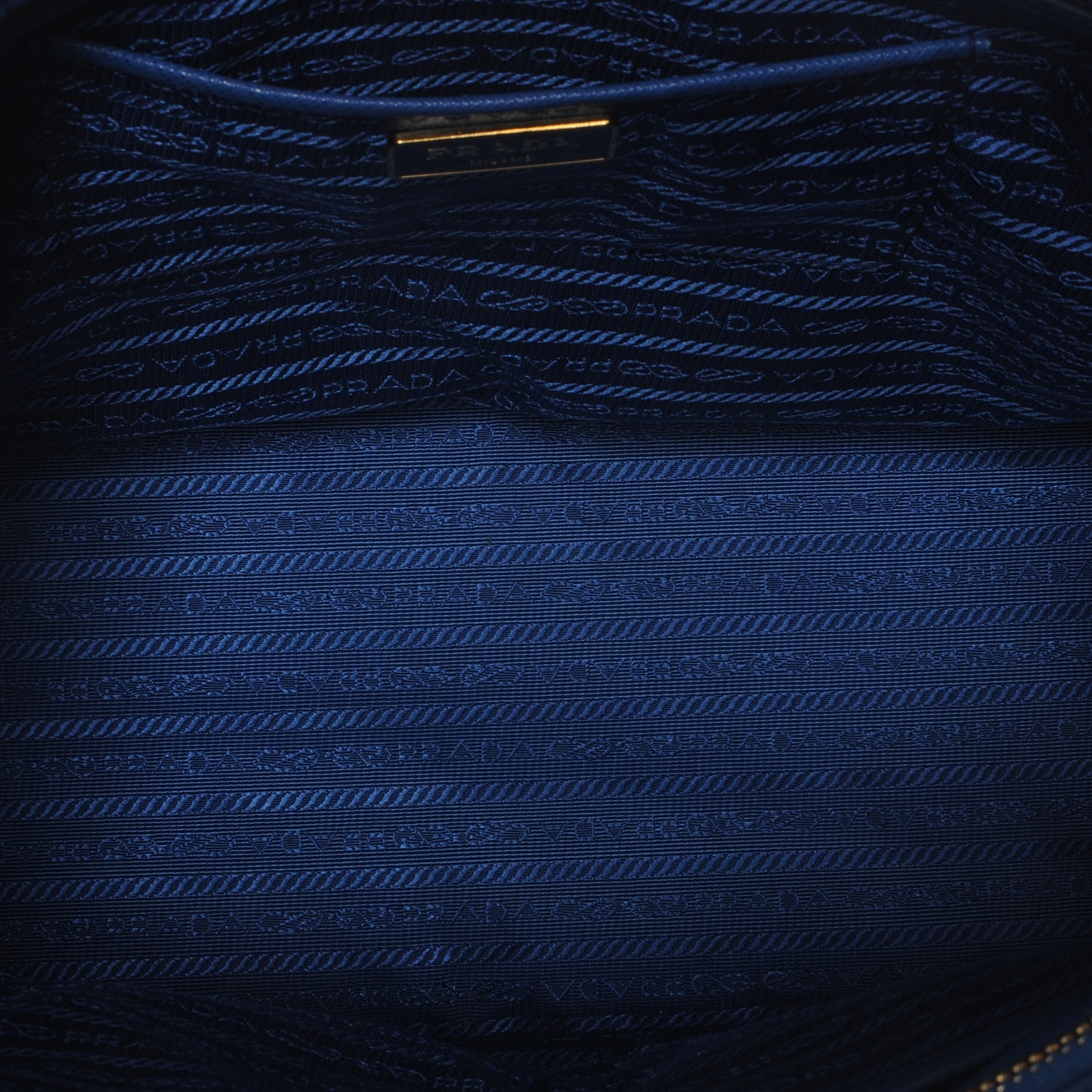 Prada Saffiano Lux Large Galleria Double Zip Tote Cobalto 6 of 7