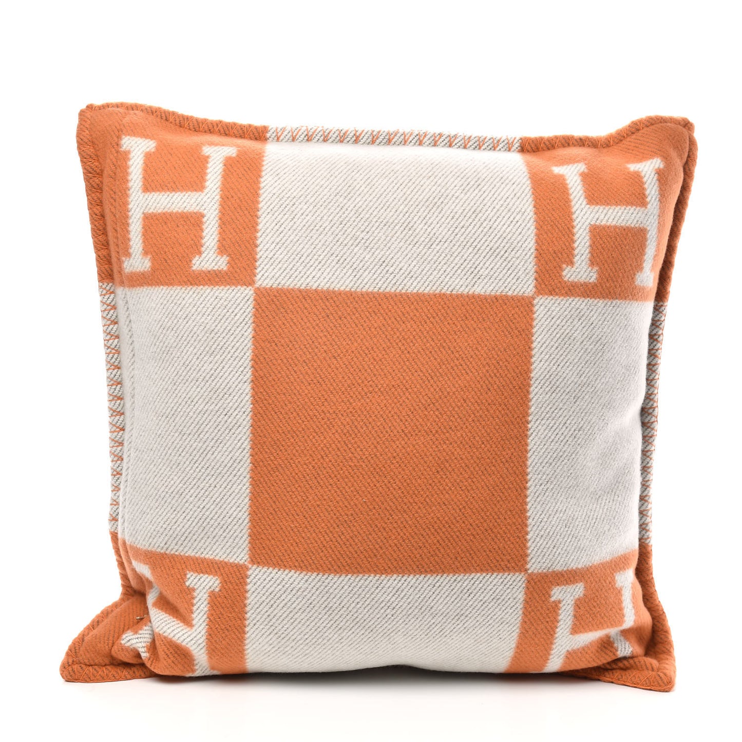 Wool Cashmere Avalon Pillow PM Ecru Potiron