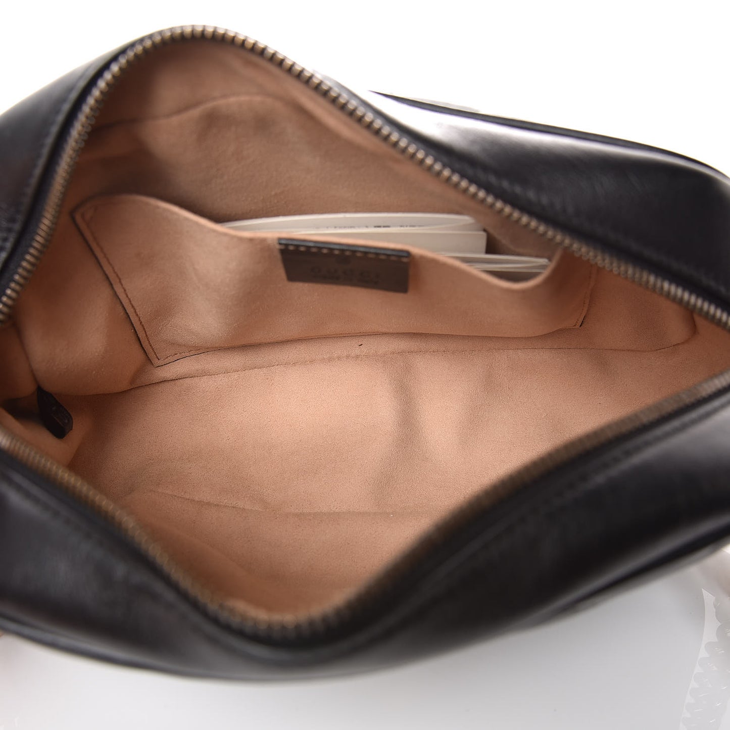 Calfskin Matelasse Small GG Marmont Chain Shoulder Bag Black