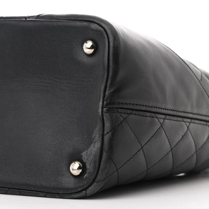 Chanel Calfskin Quilted Medium Cambon Tote Black White 10 of 11
