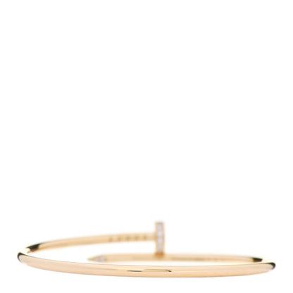 Cartier 18K Yellow Gold Diamond Small Juste Un Clou Bracelet 15 2 of 4