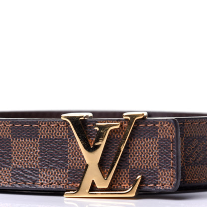 Louis Vuitton Mini Damier Ebene 25mm LV Initiales Belt 90 36 3 of 4