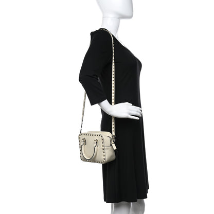Valentino Garavani Calfskin Rockstud Top Handle Camera Crossbody Bag Ivory 2 of 12